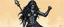 Placeholder: full body gandalf as dark brazilian woman , airbrush and pen outline