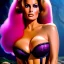 Placeholder: Ultra detailed fullbody Portrait in oil on canvas of beautiful busty RAQUEL WELCH with Dynamic CottonCandy Filigree Hair,intense stare,wearing tight corset,extremely detailed digital painting, extremely detailed face,crystal clear Big eyes, mystical colors ,perfectly centered image, ,perfect composition, rim light, beautiful lighting,masterpiece,16k, stunning scene, raytracing, anatomically correct, in the style of robert e howard and Ken Kelley and Ohrai Noriyoshi and Simon Bisley