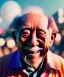 Placeholder: Ultra Realistic photo, medium shot view, drunken sweet happy old Asian man, carnival scene, monster hair, steampunk style. Red hair, confeti, smile, happy, festival, ovnis, gradient color fog. highly detailed, concept art, unreal engine 5, ray tracing, RTX, lumen lighting, ultra detail, volumetric lighting, 3d, finely drawn, high definition, high resolution.