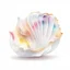 Placeholder: Vibrant Watercolor Sea shell Clip Art, realistic, white background, high definition, 8K, isolated white background, cinematic lighting effect, charming, bokeh, digital painting, soft lighting, , 4K resolution, isometric style, photorealistic rendering, highly detailed clean, vector image, photorealistic masterpiece, professional photography, simple space backdrop, flat white background