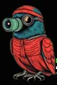 Placeholder: binocular bird for tshirt