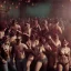 Placeholder: Realistic photo, medium shot view, strong men, cabaret scene, steampunk. Women, Drunken, Sunglasses, smoking, happy, hot. Many people background, highly detailed, concept art, unreal engine 5, ray tracing, RTX, lumen lighting, ultra detail, volumetric lighting, 3d, finely drawn, high definition, high resolution.