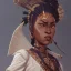 Placeholder: Africa goddess SAMURAI in the style of stefan kostic, realistic, full body, sharp focus, 8k high definition, insanely detailed, intricate, elegant, art by stanley lau and artgerm