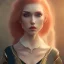 Placeholder: fantasy setting, woman, red hair and white hair