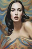 Placeholder: Megan Fox, fantasy Salvador Dali style