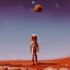 Placeholder: space girl on Mars