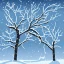 Placeholder: Branch ate in the snow illustration