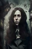 Placeholder: woman with brown hair in Lovecraft world