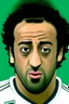 Placeholder: Mido Egyptian footballer ,cartoon 2d