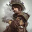 Placeholder: Insanely detailed photograph of an “portrait of a D&D fighter” with intricate Sombrero, intricate embroidered charo, mustachioed clear face and hyperdetailed painting by Ismail Inceoglu Huang Guangjian and Dan Witz CGSociety ZBrush Central fantasy art album cover art,8K, hdr, romantic, mysterious, ominous, cigar smoke, jewelry, comfort, natural eyes,naked,tasteful