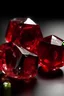 Placeholder: ruby glass, with natural form of the stone