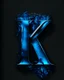 Placeholder: BLEU K Letter IN black background