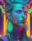Placeholder: A captivating portrait of a futuristic shaman adorned with glowing tattoos and ethereal accessories, in the style of cyberpunk art, neon colors, intricate details, and expressive facial features, inspired by the works of Josan Gonzalez and Syd Mead, exploring the fusion of ancient spirituality and advanced technology.