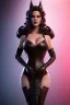 Placeholder: Lisa Ann as evil queen in black leather gown, angry, busty, curvey, cleavage, unreal 5, octane render,cinema4d, dynamic lighting, dramatic lighting, 4k, redshift render, highly detailed, hyper realistic