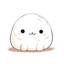 Placeholder: drawing of cute small mochi character on white background