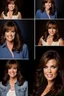 Placeholder: dark brown wood panel background with an overhead spotlight effect, 18-year-old Marie Osmond, Blue eyes, head and shoulders portrait, full color -- Absolute Reality v6, Absolute reality, Realism Engine XL - v1