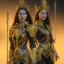 Placeholder: Sonya, long black hair, elemental face, Unreal Engine 5, highly detailed, highest quality, digital painting, complex 3d render, unreal engine render, insane detail, intricate photograph quality, magnificent, majestic, highly intricate, Realistic photography, grand hall, wicked throne, holding scepter, crown of barbwire, dark color palette, metallic, highly detailed, highest quality, digital painting