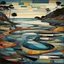 Placeholder: Pacific coastal tidal pools. Modifiers: fantastic view Ivan Bilibin patchwork minimalism Igor Dubovoy Yossi Kotler deeply saturated colour Alice Bailly Dramatic light and shadows mercury glass patina Svetlana Gadjieva Dark metallic tones, burnished patina clearly outlined linear forms with graceful curves Sweeping lines, bold shapes, abstracted v