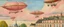 Placeholder: A pink cloudy sky with airships painted by Maurice Utrillo
