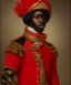 Placeholder: Negro Felipe, african, 1600's military red uniform, red headband