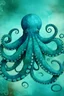 Placeholder: giant octopus, warm-hearted, strong, brave, blue, turquoise