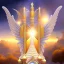 Placeholder: African crystal angel palace ! soft background | god rays | intricate | elegant | galactic landscape | highly detailed | illustration | depth of field, luminosity, ultra sharp focus, ultra high definition