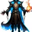 Placeholder: A 25 years boy persian in matte black robes with flaming eyes with grin with flaming light blue pupils stands atop a squire Two infinity gauntlets contain six infinity stones, one of which is made with nano In the hands of a powerful man walking While standing on a majestic height from afar With two big wings