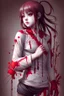 Placeholder: Popular art: girl and blood