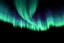 Placeholder: graphic shape of the aurora borealis with bottom edge resemblance to an eagle in flight. smooth vector on black