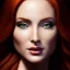 Placeholder: Ultra detailed fullbody Portrait in oil on canvas of beautiful busty Redhead Medusa(marvel),extremely detailed digital painting,ultrarealistic skin,intense stare, extremely detailed face, crystal clear eyes, mystical colors ,perfectly centered image, perfect composition, rim light, beautiful lighting,masterpiece ,8k, stunning scene, raytracing, anatomically correct, in the style of uncannyknack and Ohrai Noriyoshi and robert e howard and Steve Jung and Wizyakuza.