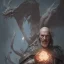 Placeholder: A badass and evil wizard with a beautiful face and fully detailed body parts with a wooden wand and a glowing crystal fighting big and beautiful dragons, fully detailed, Ismailoglu, post-apocalyptic, fantasy, fantasy, 8k, 16k, by Greg Rutkowski , Sung Choi, Mitchell Mohrhauser, Maciej Kuciara, Johnson Ting, Maxim Verehin, Peter Konig, 8k photorealistic, cinematic lighting, HD, high details, dramatic, atmospheric, trending on artstation