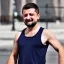 Placeholder: Volodymyr Zelensky WITH A BEARD wearing TANKTOP