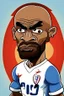 Placeholder: Brian Mbeumo French football player r cartoon 2d