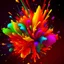 Placeholder: color explosion 3d background