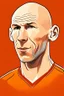 Placeholder: Arjen Robben Dutch football player cartoon 2d