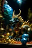 Placeholder: acrylic and spray paint, the beast who prefers quantity over quality, dragon hoarding gold, gems, pearls and bitcoin in cave palace, zeiss prime lens, bokeh like f/0.8, tilt-shift lens 8k, high detail, smooth render, down-light, unreal engine, prize winning