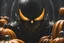 Placeholder: pumpkin head venom in 8k nier automata artstyle, machine them, halloween, close picture, fantasy world, intricate details, highly detailed, high details, detailed portrait, masterpiece,ultra detailed, ultra quality