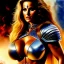 Placeholder: portrait oil on canvas,beautiful busty Female Warrior, minimal armor,comic book cover, mystical colors,insanely detailed,realistic,intrincate detail, 16k resolution, masterpiece,Simon Bisley,Frank Frazetta,Alex Horley,ARTHUR ADAMS