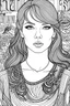 Placeholder: enerate coloring pages featuring Taylor Swift's iconic song lyrics. Choose quotes from songs like "Shake It Off," "Love Story," "Blank Space," "You Belong with Me," and "Cardigan." The lyrics could be surrounded by decorative elements or illustrations related to the song.