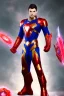 Placeholder: Cosmic super hero, cosmos wepon , red costume,4k image, full body men