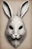 Placeholder: rabbit mask, detailed drawings,