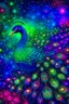 Placeholder: "Create a mesmerizing digital artwork that combines the ethereal beauty of a starlit galaxy with the intricate patterns and vibrant colors found in a peacock's plumage. Infuse a sense of cosmic wonder and regal elegance into the composition, allowing the viewer to be transported to a realm where celestial and earthly aesthetics harmoniously converge."