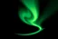 Placeholder: graphic shape of the aurora borealis with bottom edge resemblance to an hawk in flight. smooth vector on black