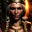 Placeholder: Ultra detailed fullbody Portrait in oil on canvas of Skyrim busty female Viking GreatHall ,extremely detailed digital painting,ultrarealistic skin,intense stare, extremely detailed face, crystal clear eyes, mystical colors ,perfectly centered image, perfect composition, rim light, beautiful lighting,masterpiece ,8k, stunning scene, raytracing, anatomically correct, in the style of Simon Bisley and Ohrai Noriyoshi and robert e howard and Steve Jung and Wizyakuza and uncannyknack.