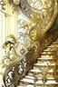 Placeholder: 78. MAGIC, Staircase grotesque delicate filigree antiquity ivory watercolor openwork staircase cream roses, wild grapes, golden rococo filigree, botanical art, fairy-tale house magic balconies ink, sharp contrast, thin contour with white wire, anisotropic filtration, digital art,HDR,K.A.&art10.23, 5d, high detail, aesthetically pleasing, beautiful, realistic, high resolution