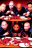 Placeholder: The cast of red Dwarf all eating octopus