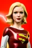 Placeholder: portrait, sweet blonde, woman, make-up, happy, coca-cola drinking, Realistic image, retro pop, 60s, supergirl, tights minimal dress, sweat, Color background, photo studio, concept art, smooth, unreal engine 5, god lights, ray tracing, RTX, lumen lighting, ultra detail, volumetric lighting, 3d, finely drawn, high definition, 4k.