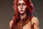 Placeholder: copper haired sorceress