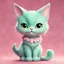 Placeholder: A charming digital art piece showcasing the cuteness of a mint-colored cartoon cat, set against a soft and inviting pink background, (charming digital art:1.4), (cute cartoon cat:1.5), (soft and inviting pink:1.3), (expressive mint hues:1.2), drawing inspiration from the styles of cute and whimsical illustrators, trending on CGSociety, Intricate, Sharp focus, warm lighting, (captivating:1.4), (playful details:1.5), (lush fur details:1.3), Cartoon, Masterful, Captivating, Photorealistic, Ultra-de