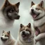 Placeholder: sad, abandoned, miserable akita dog tied beside shitzhu dog on lonely highway, 8k resolution, high-quality, fine-detail, iridescent, intricate, digital art, detailed matte, volumetric lighting, illustration, 3D octane render, brian froud, howard lyon, selina french, anna dittmann, annie stokes, lisa parker, greg rutowski